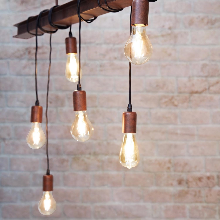 Eglo - Chandelier on a string TOWNSHEND 6xE27/60W/230V