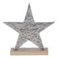 Eglo - Christmas decoration 21x20,5 cm star/silver