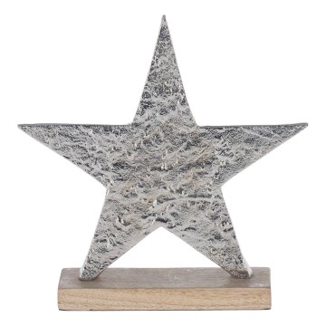 Eglo - Christmas decoration 21x20,5 cm star/silver