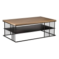 Eglo - Coffee table 36x100 cm brown/black