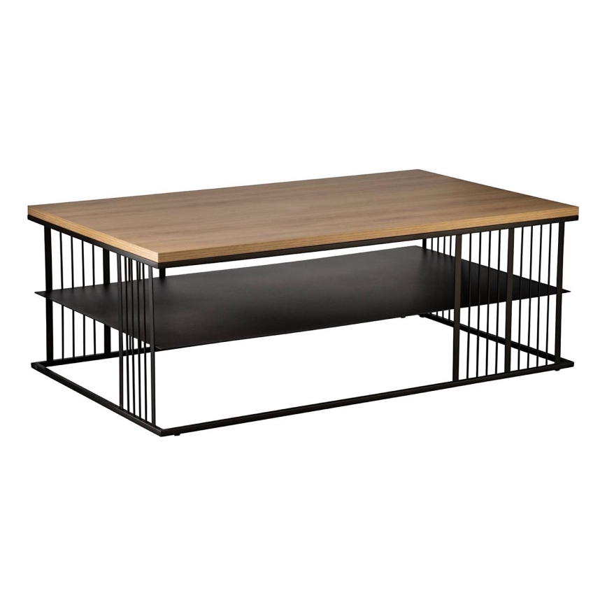 Eglo - Coffee table 36x100 cm brown/black