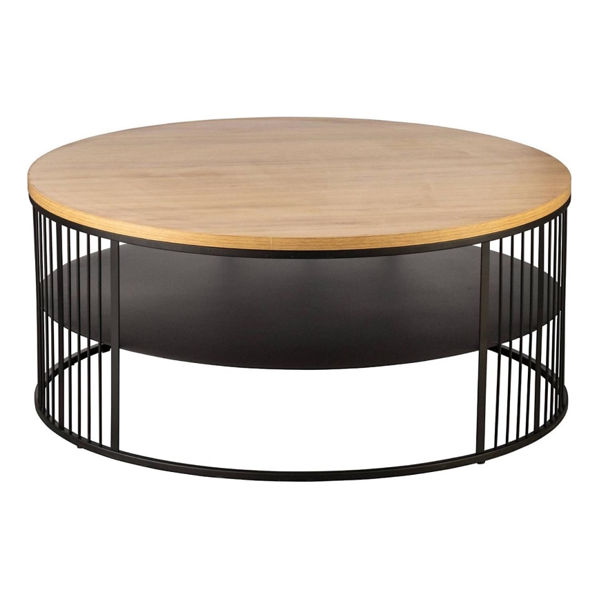 Eglo - Coffee table 36x80 cm brown/black - FSC certified