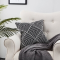 Eglo - Decorative pillow 45x45 cm black/white