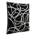 Eglo - Decorative pillow 45x45 cm black/white
