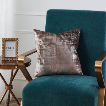 Eglo - Decorative pillow 45x45 cm brown