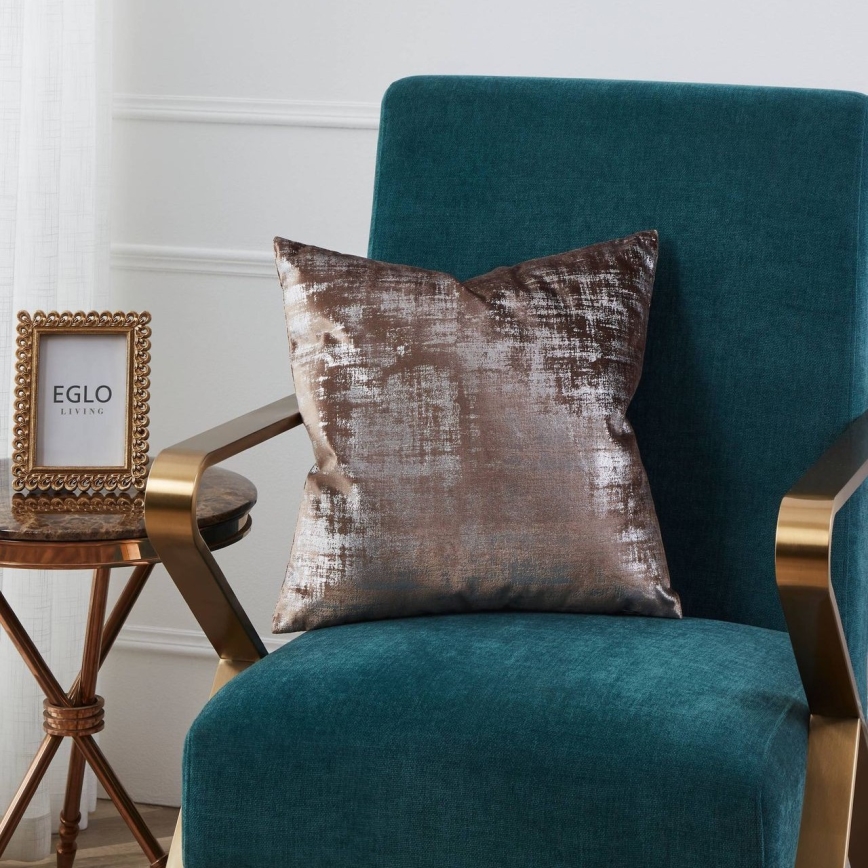 Eglo - Decorative pillow 45x45 cm brown