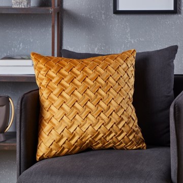 Eglo - Decorative pillow 45x45 cm yellow