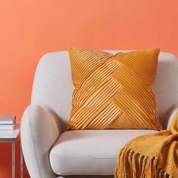 Eglo - Decorative pillow 45x45 cm yellow