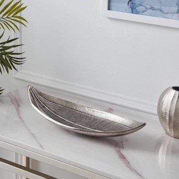 Eglo - Decorative tray 14x38,5 cm silver