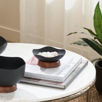 Eglo - Decorative tray d. 14,5 cm black