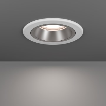 Eglo - Dimmable LED Bathroom Recessed Ceiling Light, 4.8W/230V, 2700/4000/6500K, IP44, White/Gold
