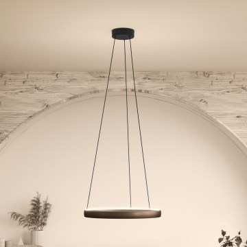 Eglo - Dimmable LED cable pendant with motion sensor, 2xLED/19W/230V, 2200-6500K, Ø 55 cm, brown