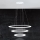 Eglo - Dimmable LED cable-suspended pendant, LEDs: 45W/230V + 33W + 19.5W