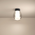 Eglo - Dimmable LED ceiling light LED/5.5W/230V + LED/1.6W 2200-6500K Ø 25 cm black chrome + remote control