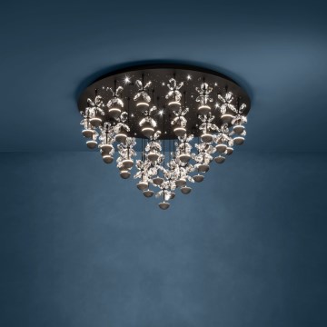 Eglo - Dimmable LED ceiling light LED/77,4W/230V 3000K black