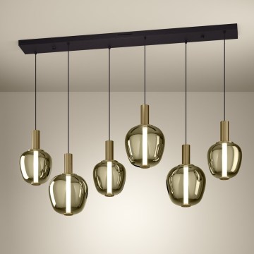 Eglo - Dimmable LED chandelier 3xLED/5W/230V + 3xLED/6.5W + 6xLED/1.6W 2200-6500K gold