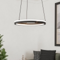 Eglo - Dimmable LED pendant light on cable 2×LED/20W/230V 2700–6500K Ø 48 cm black + remote control