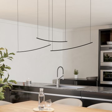 Eglo - Dimmable LED pendant on cable LED/22W/230V 2700/4000/6500K black