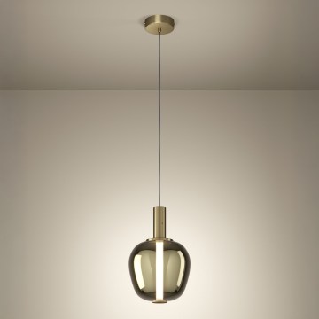 Eglo - Dimmable LED pendant on cable LED/6W/230V + LED/1.6W 2200-6500K Ø 25 cm gold