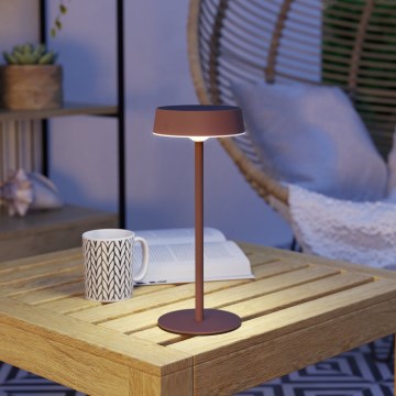 Eglo - Dimmable LED Solar Rechargeable Touch Table Lamp LED/3W/5V 3000-6000K 1800 mAh IP44 Orange