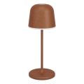 Eglo - Dimmable Outdoor Touch Rechargeable LED Table Lamp, 1.8 W / 5 V, 2500 / 3000 / 4000 K, 2500 mAh, IP54, Brown