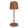 Eglo - Dimmable Outdoor Touch Rechargeable LED Table Lamp, 1.8 W / 5 V, 2500 / 3000 / 4000 K, 2500 mAh, IP54, Brown