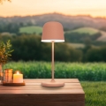 Eglo - Dimmable Outdoor Touch Rechargeable LED Table Lamp LED/1,8W/5V 2500/3000/4000K 2500 mAh IP54 Orange