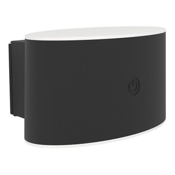 Eglo - Dimmable Rechargeable Touch-Control Outdoor LED Wall Light LED/5W/5V 2000 mAh 3000/4000/6500K IP44 Black