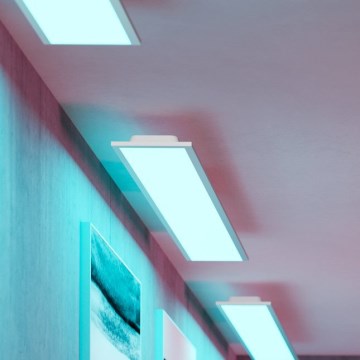 Eglo - Dimmable RGBW LED Surface-Mounted Panel/28W/230V 2700–6500K 120×15 cm White