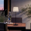 Eglo - Dimmable Touch-Control Rechargeable LED Table Lamp, 3.8W/5V, 2400/3000/4000K, 2000 mAh, Black/Cream