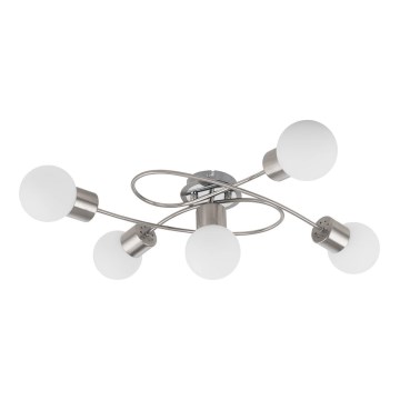 Eglo/Edi Light 54686 - LED Surface-mounted chandelier 5xE14/6W/230V matte chrome
