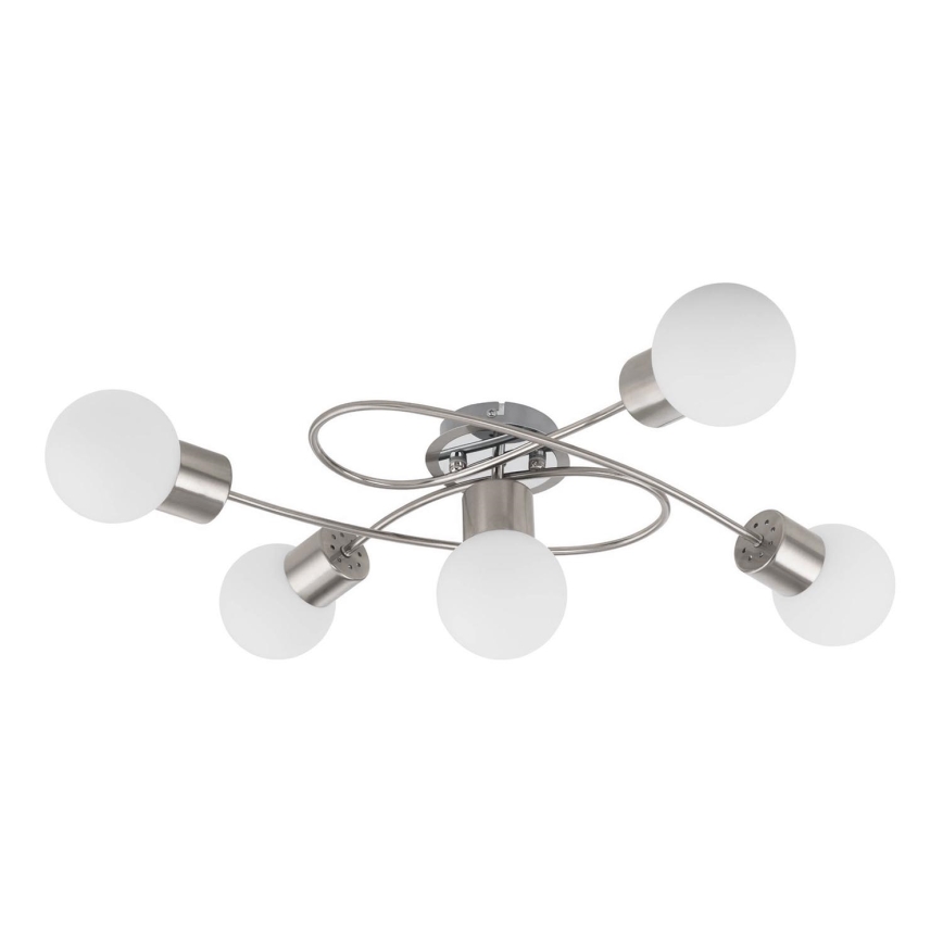 Eglo/Edi Light 54686 - LED Surface-mounted chandelier 5xE14/6W/230V matte chrome