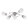 Eglo/Edi Light 54686 - LED Surface-mounted chandelier 5xE14/6W/230V matte chrome