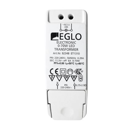 Eglo - electrical transformer 70W/230V/11.5V AC