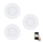 Eglo - ET 3x LED RGB Dimmable recessed light FUEVA-C 1xLED/3W/230V