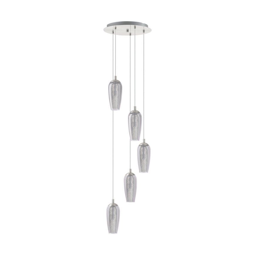 Eglo - Replacement lampshade for chandelier FARSALA G9 grey