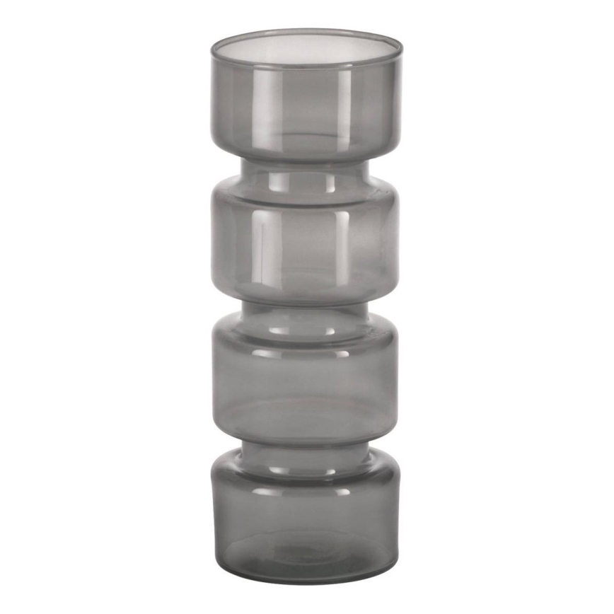 Eglo - Glass vase 26x90 cm grey