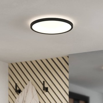 Eglo - LED bathroom ceiling light, 16.4W / 230V, 30 cm diameter, IP54, black