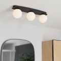 Eglo - LED Bathroom Ceiling Light 3 x G9 / 4.2W / 230V, IP44, Black
