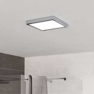 Eglo - LED Bathroom Ceiling Light LED/10.5W/230V 2700/4000/6500K 22x22 cm IP44 Polished Chrome