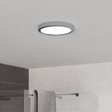 Eglo - LED Bathroom Ceiling Light LED/11.5W/230V 2700/4000/6500K Ø 21.1 cm IP44 Polished Chrome