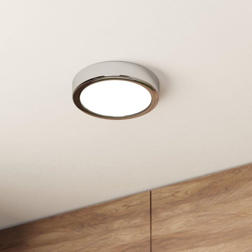 Eglo - LED Bathroom ceiling light LED/11W/230V IP44 shiny chrome