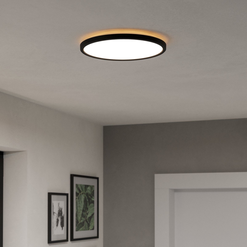 Eglo - LED Bathroom ceiling light LED/13,9W/230V 2700/4000/6500K d. 30 cm IP44 black