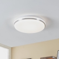 Eglo - LED Bathroom ceiling light LED/15,6W/230V IP44 shiny chrome