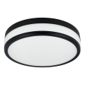 Eglo - LED Bathroom ceiling light LED/17,1W/230V IP44 black