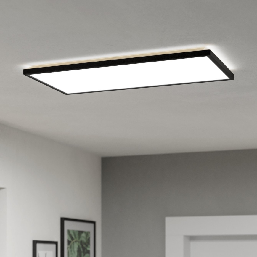 Eglo - LED Bathroom ceiling light LED/17,2W/230V 2700/4000/6500K 30x57 cm IP44 black