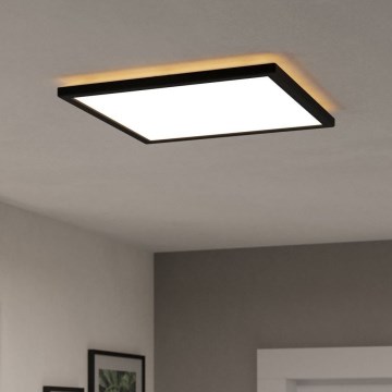 Eglo - LED Bathroom ceiling light LED/17,6W/230V 2700/4000/6500K 39x39 cm IP44 black