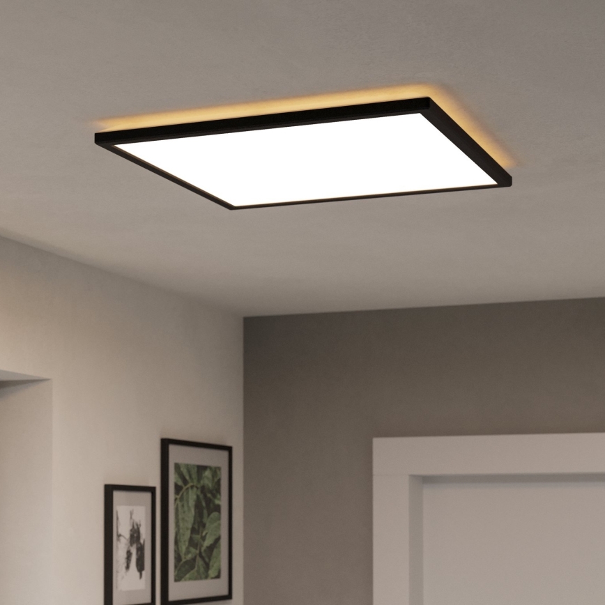 Eglo - LED Bathroom ceiling light LED/17W/230V 2700/4000/6500K 50x50 cm IP44 black