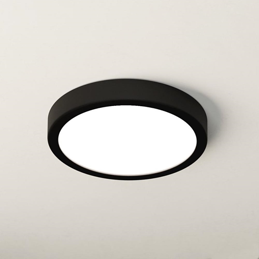 Eglo - LED Bathroom ceiling light LED/17W/230V black IP44