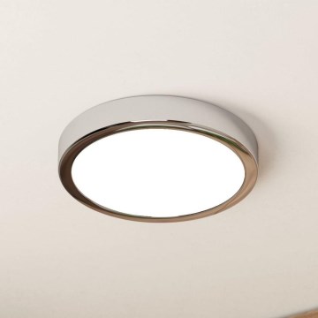 Eglo - LED Bathroom ceiling light LED/17W/230V IP44 shiny chrome